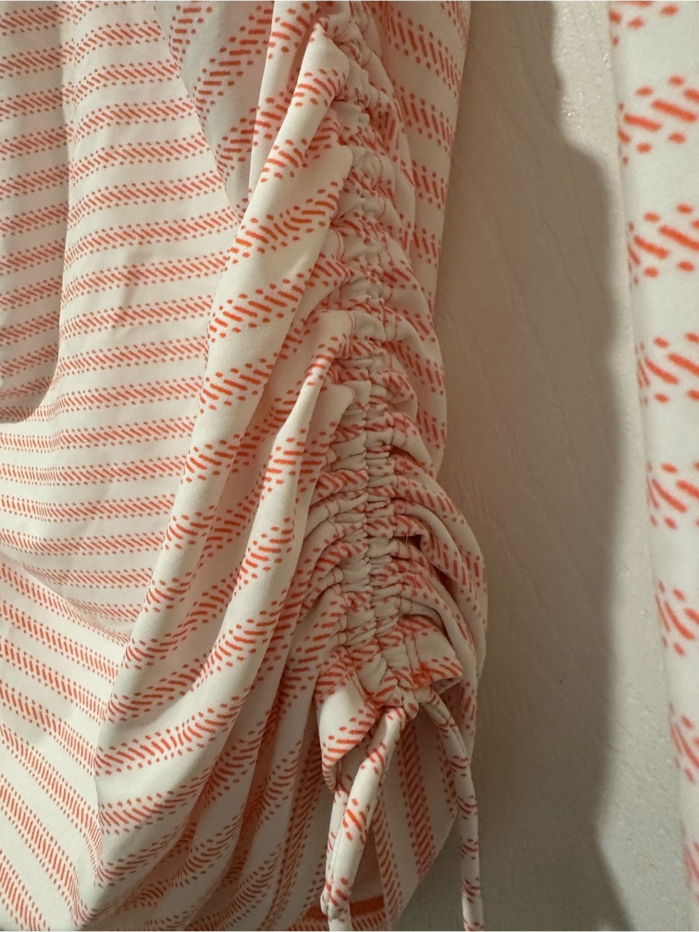 Cabana Life Pink Stripe Long-Sleeve Swim Tunic with Orange Lace Trim - Picture 4 of 8